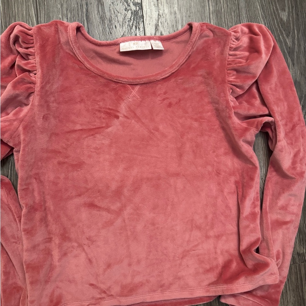 Rachel Parcell Coral Velour set - Picture 2 of 6